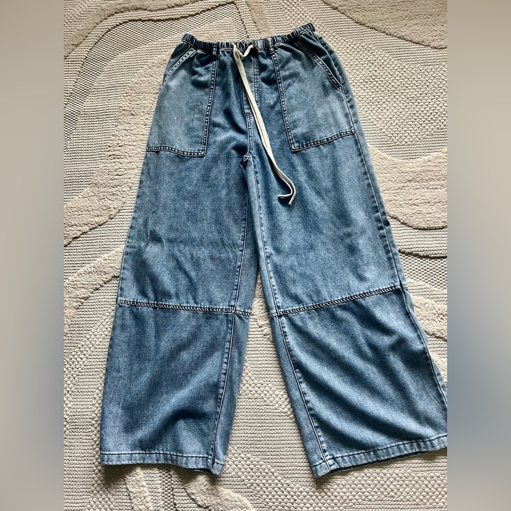 Listicle Wide Leg Drawstring Pants - Picture 5 of 8